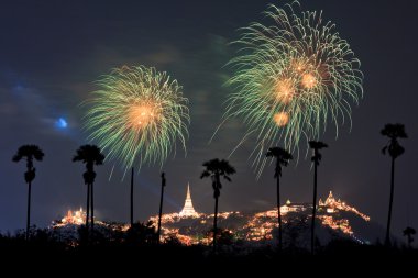 tatil fireworks uygulamasında gökyüzü