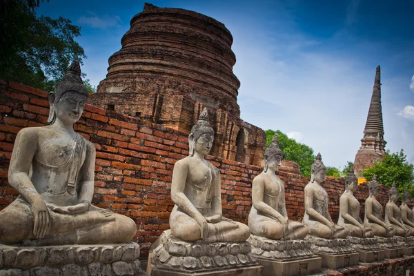 Estátuas de Buda em Ayuthaya — Fotografia de Stock