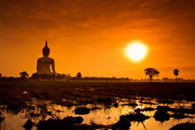 Wat muang büyük Buda heykeli
