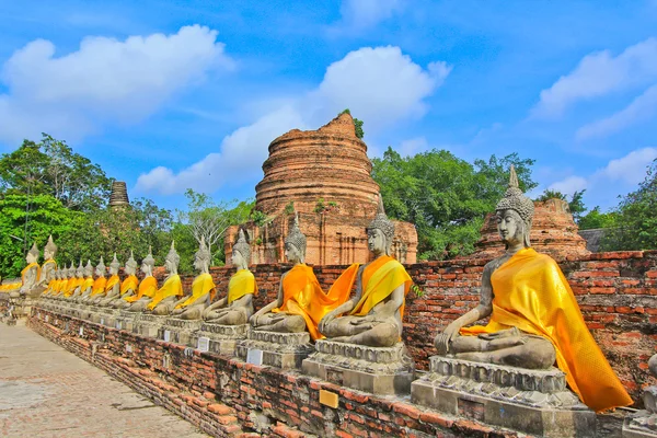 Tempio di Ayuthaya, Thailandia — Foto Stock