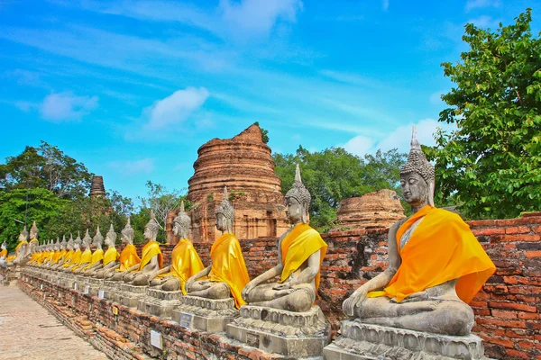 Tempio di Ayuthaya, Thailandia — Foto Stock