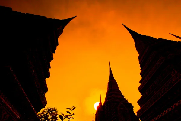 Pagode no Wat Pro em Bangkok — Fotografia de Stock