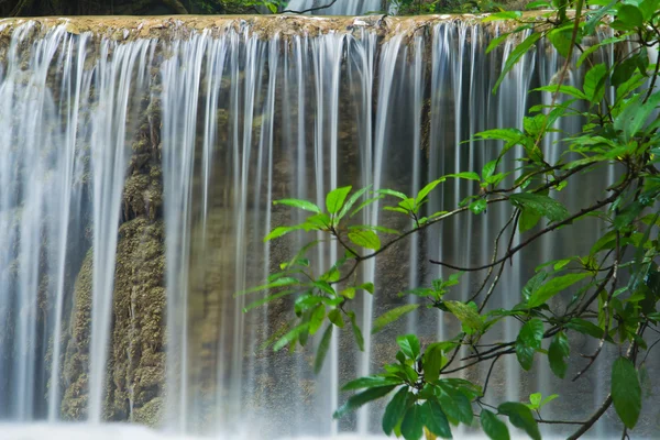 Krásný vodopád v lese — Stock fotografie