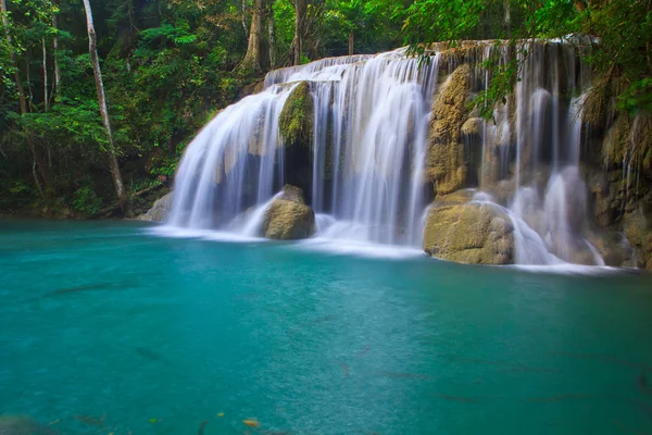 Waterfall in forest Kanjanaburi — Stock Photo, Image