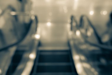 Alışveriş Merkezi bulanık yürüyen merdiven