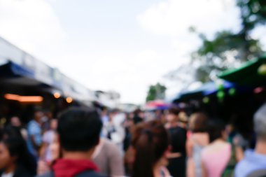 Hafta sonu Pazar Bangkok bulanıklık