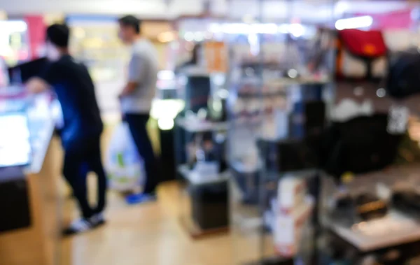 Blurred camera store — Stock Photo, Image