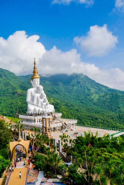 Witte Boeddha in thailand — Stockfoto