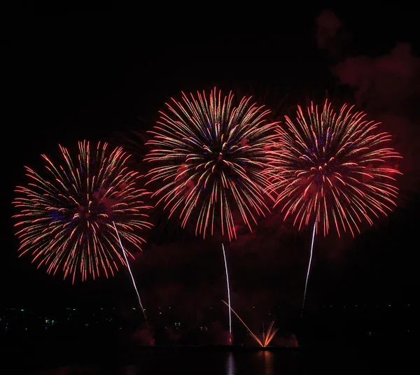 Amazing festive fireworks — Stock Photo, Image