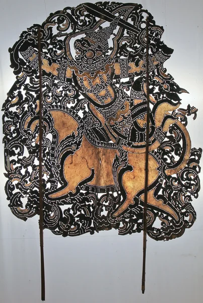 Starożytne tajskie wzór cień sztuki — Zdjęcie stockowe