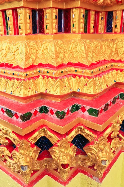 Thailändsk konst på templet vägg — Stockfoto