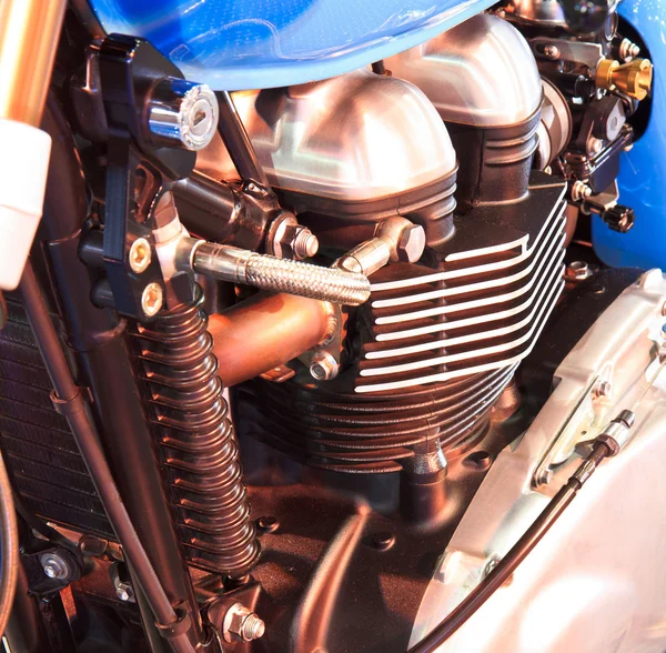 Moderne motorfiets motor — Stockfoto