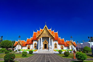 Wat Benchamabophit Temple in Bangkok clipart