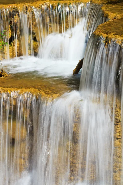 Waterfall and stream in forest Kanjanaburi — Stock Photo, Image