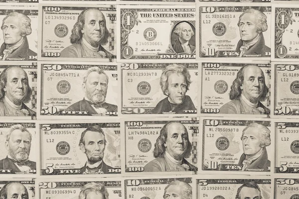 Billetes de dólar americano — Foto de Stock