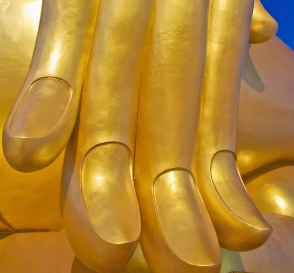 Oude Boeddha's hand — Stockfoto