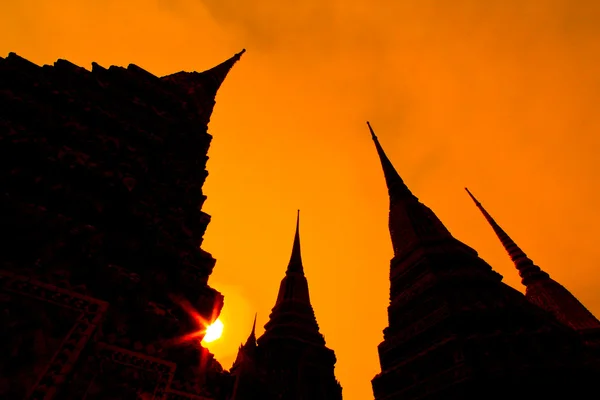 Pagoda a Wat Pro a Bangkok — Foto Stock