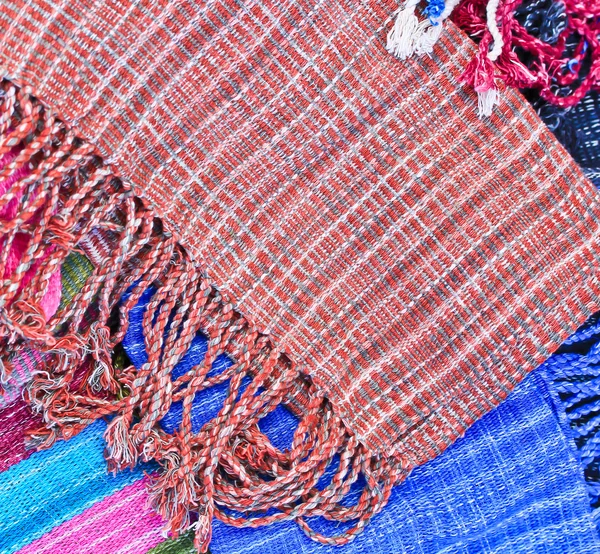 Handgemaakte patroon van de sjaal — Stockfoto