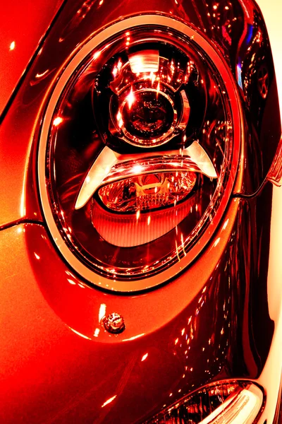 Closeup of red headlight — Stock Photo, Image