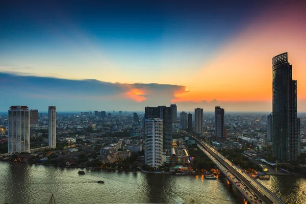 Paisagem urbana da cidade de Bangkok — Fotografia de Stock