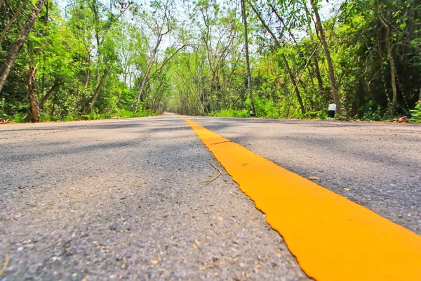 Hosszú üres road — Stock Fotó