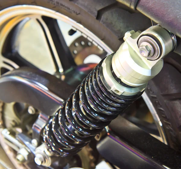 Modern motorcycle shock absorber — Stock Photo, Image