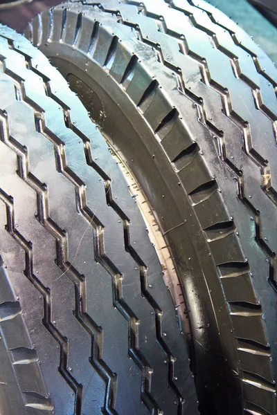 Truck wheel close-up — Stock Photo, Image