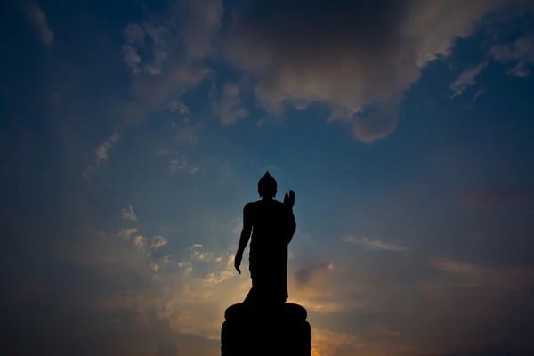 Buda en hermosa puesta de sol — Foto de Stock