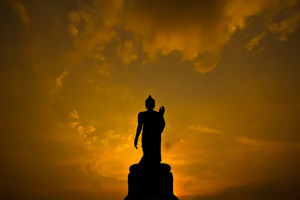 Βούδας σε όμορφο ηλιοβασίλεμα — Φωτογραφία Αρχείου