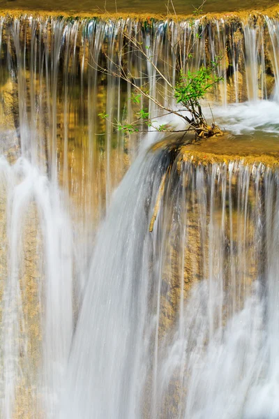 Waterfall and blue stream — Stock Photo, Image