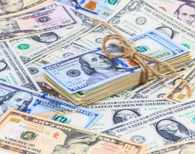 dolarlık banknotların arka plan