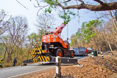 Kuzey Tayland yolda kaza.