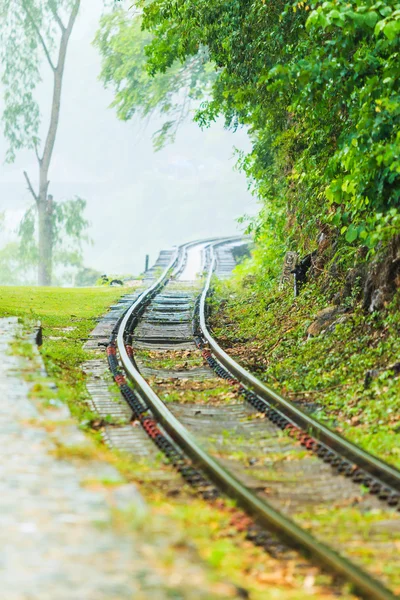 Bahngleise in Thailand — Stockfoto