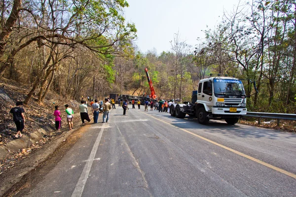 タイ北部では、道路上の事故. — ストック写真