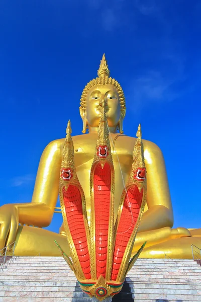 Grande statua di Budda d'oro — Foto Stock