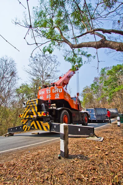 タイ北部では、道路上の事故. — ストック写真