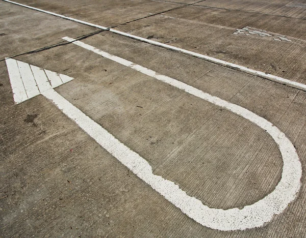 Turn arrow sign — Stock Photo, Image