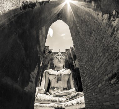 Eski Şehir Sukhothai eski Buda 