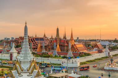 Bangkok şehir Emerald Buda Tapınağı 