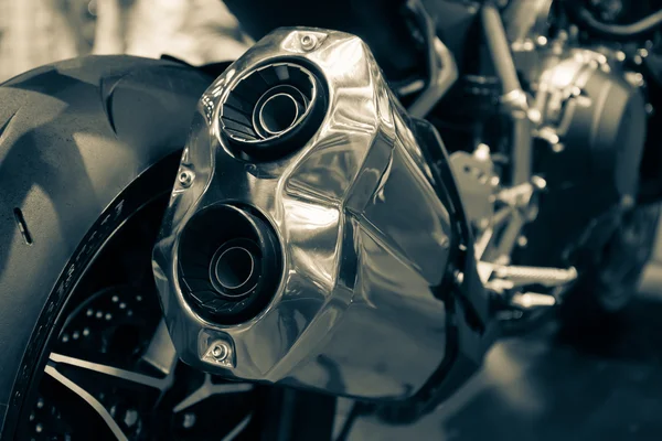 Motorcycle exhaust pipes — Stock Photo, Image