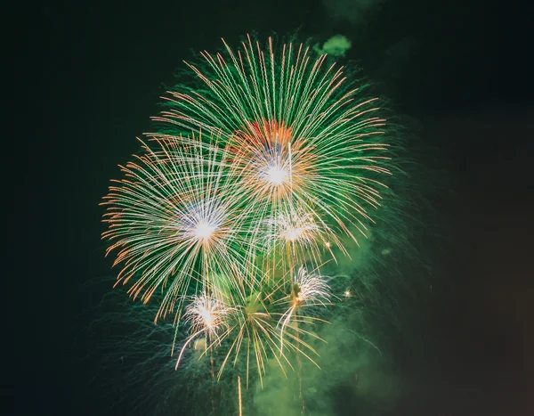 Hermosos fuegos artificiales de colores —  Fotos de Stock