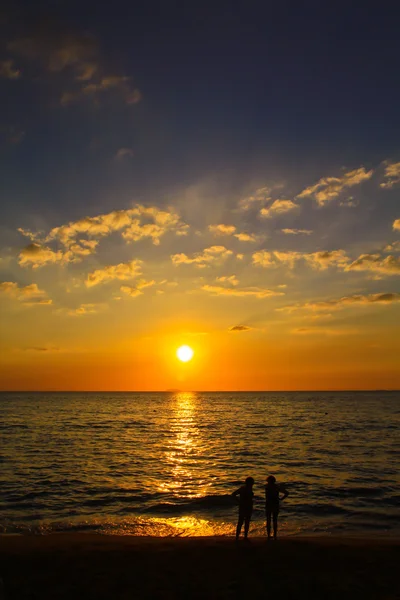 Beach in evening in Thailand — Stock Photo, Image