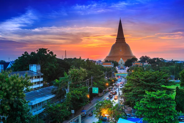 Gyllene pagod Phra Pathom Chedi — Stockfoto