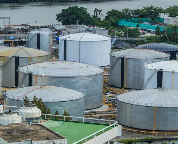 Oil tanks in Bangkok City — Stock Photo, Image