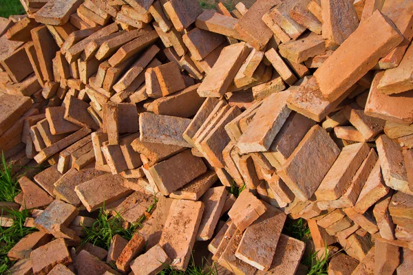 Red brick Pile — Stock Photo, Image