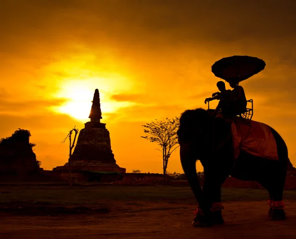 Pôr do sol paisagem tailandesa — Fotografia de Stock