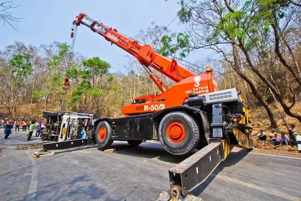 タイ北部では、道路上の事故 — ストック写真