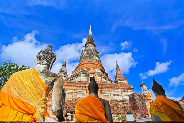 Antico tempio di Ayutthaya — Foto Stock