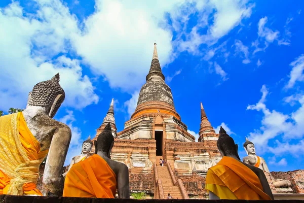 Starověký chrám ayutthaya — Stock fotografie