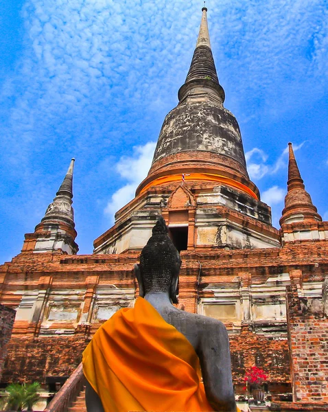 Templo antigo de Ayutthaya — Fotografia de Stock